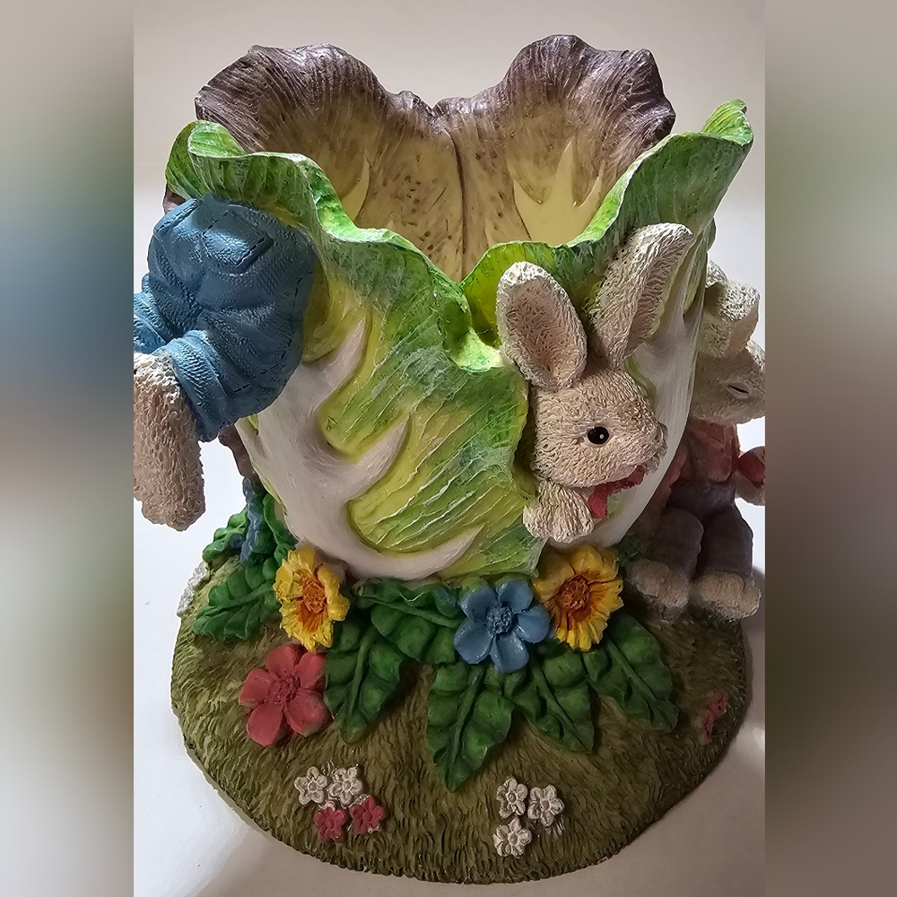 JAIMY Made in China Resin Rabbit Votive Leaf Candle Holder